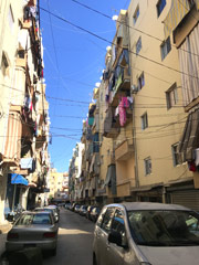 Un quartier résidentiel moyen à Beyrouth