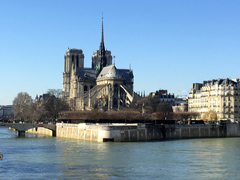 La Cathédrale Notre-Dame de Paris : l'arrière：le 25 février 2018 : 1 an avant l'incendie.