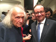 Ivry Gitlis et le président François Hollande