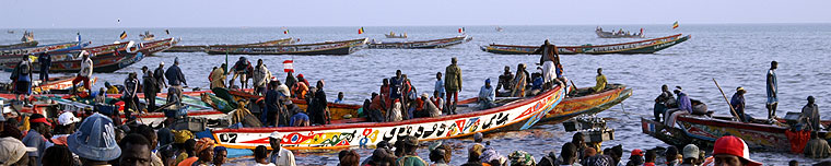 セネガルの首頭ダカール市の漁師：セレール族