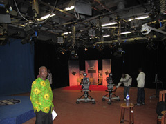 ガーナテレビ：GBCのスタジオ内