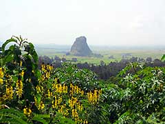 エチオピアの北部の田舎の景色