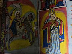 エチオピア正教会内の中のフレスコ画