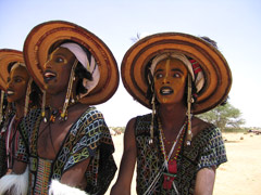 ニジェールのボロロ族，ウォダベ族のゲレウォール：美男子コンテスト