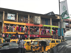 ナイジェリア，ラゴス市の実景：イケジャ