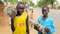 南スーダン：ロケ現場からの写真