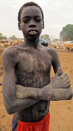南スーダンのディンカ族