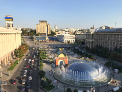 キエフ，キーウ市の独立広場：マイダン広場