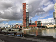 オランダ，ロッテルダム市の実景