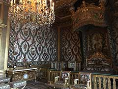 マリー・アントワネットの寝室：フォンテーヌブロー宮殿にて