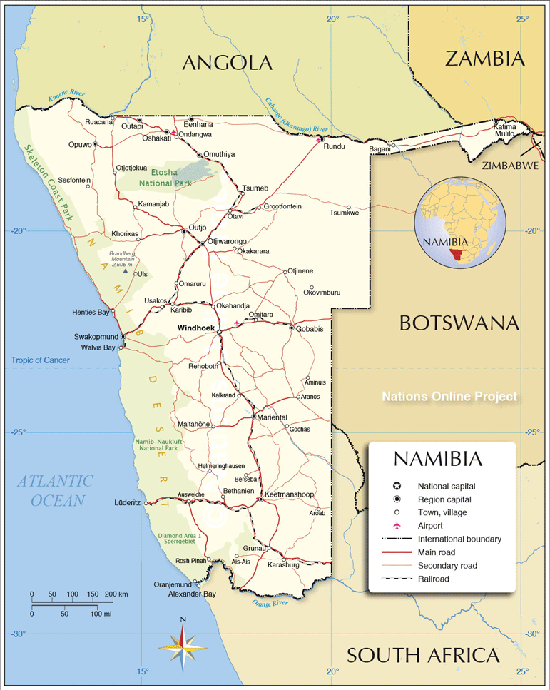 アフリカ：ナミビア